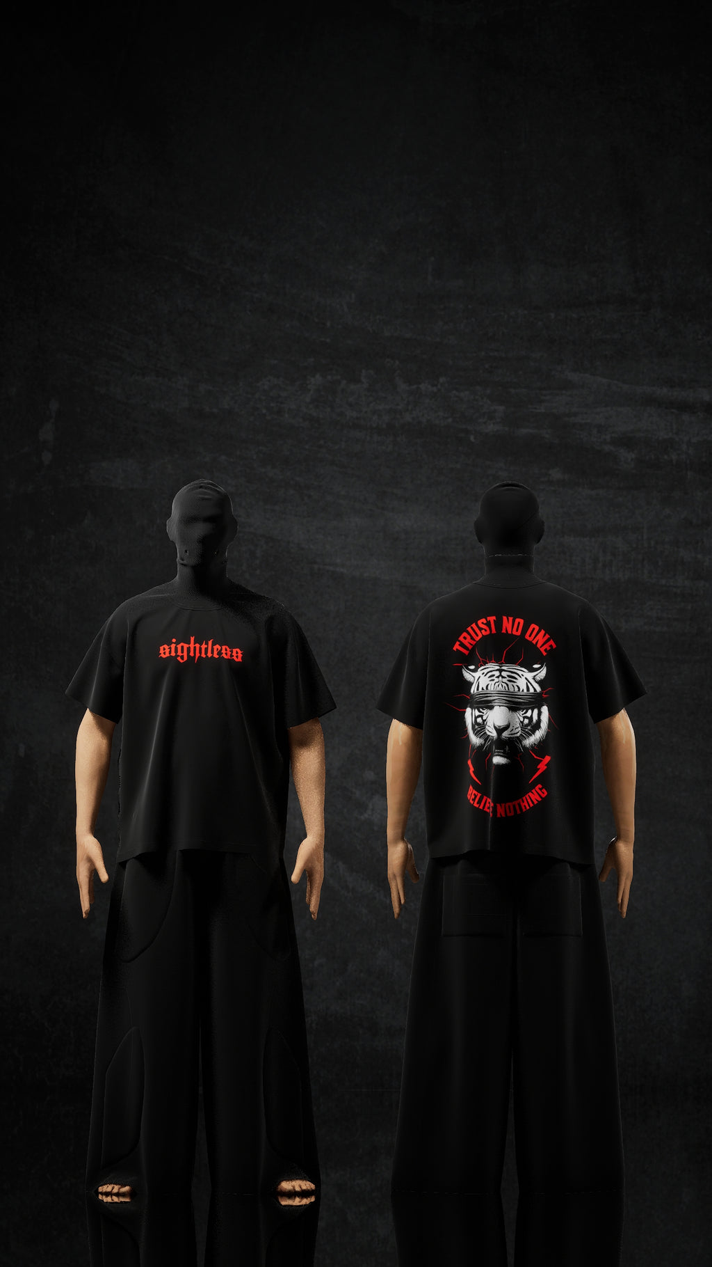 SIGHTLESS – Tiger TShirt (Relaxed Fit)