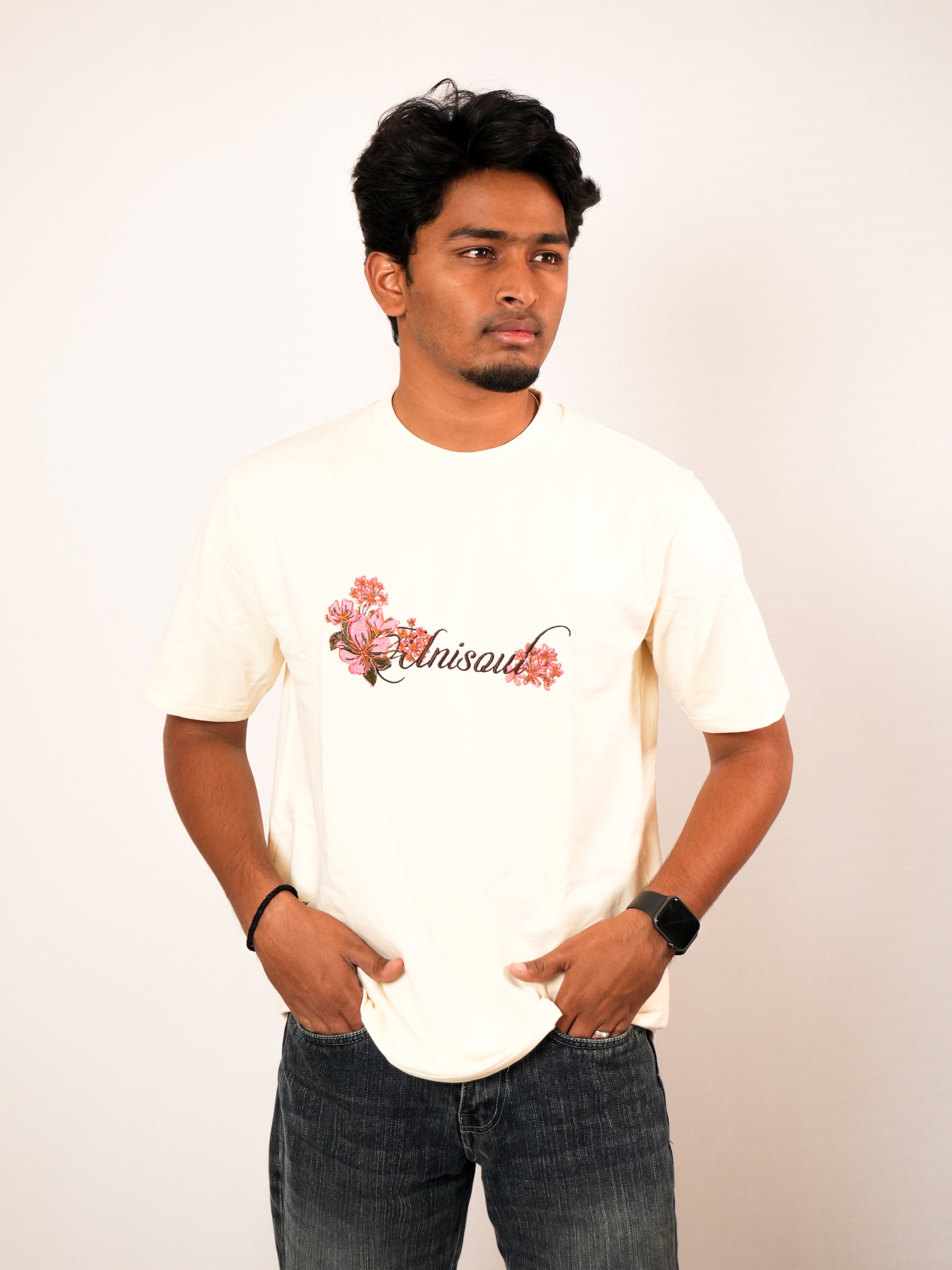 Floral Embroidered T‑Shirt
