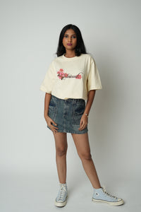 Floral Embroidered T‑Shirt