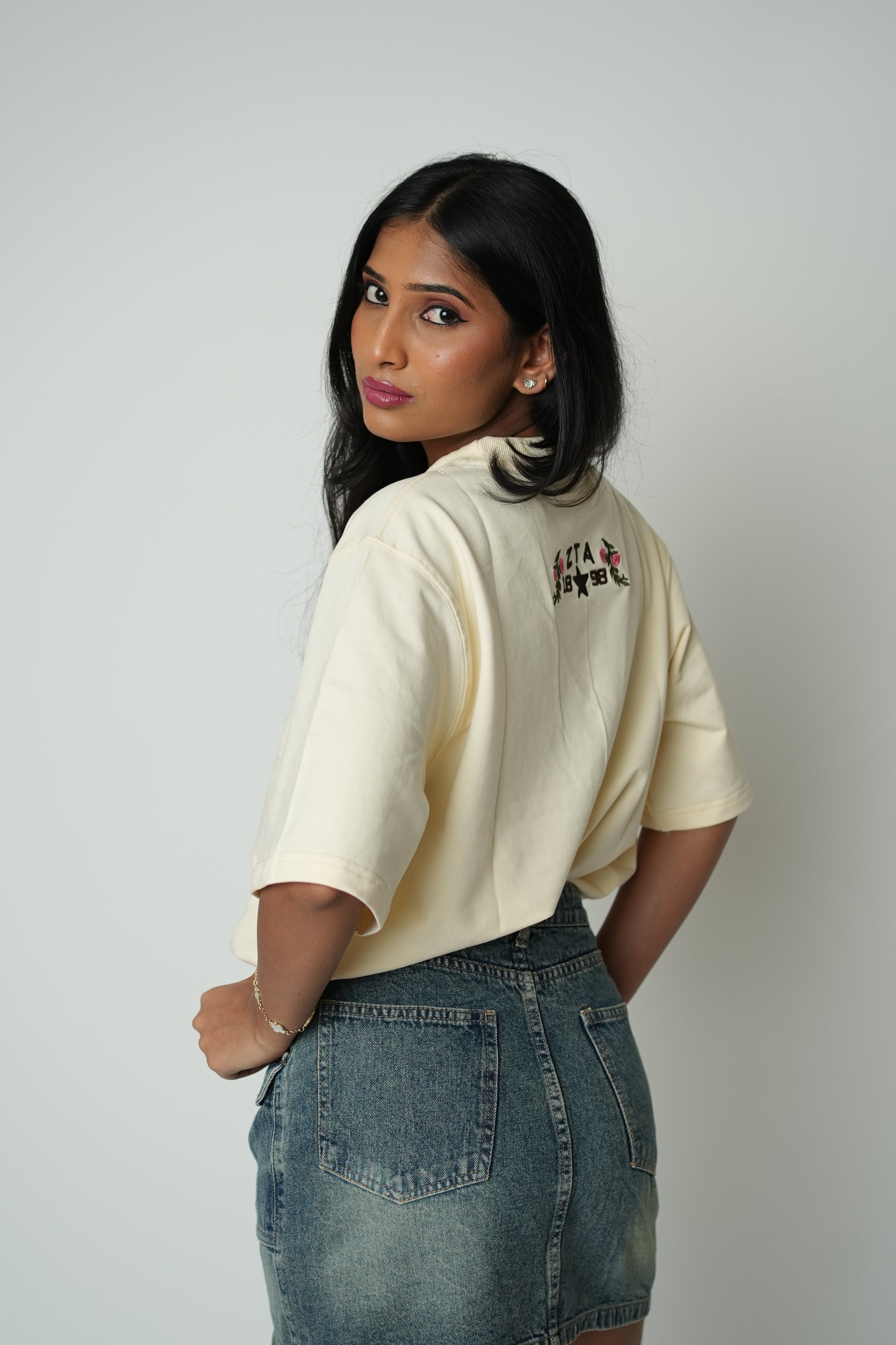 Floral Embroidered T‑Shirt