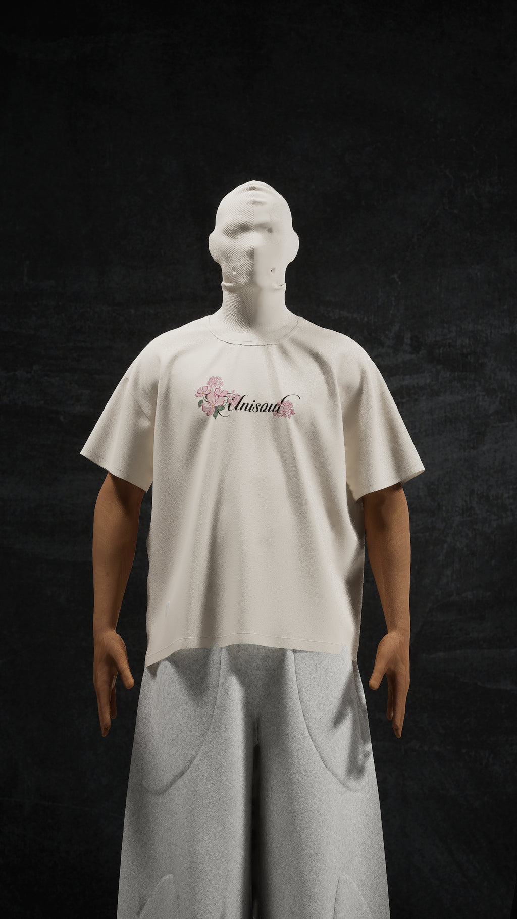 UNISOUL Floral Embroidered T‑Shirt (Relaxed Fit)